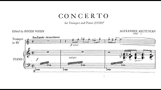 Alexander Arutiunian - Trumpet Concerto (Piano Reduction Score)