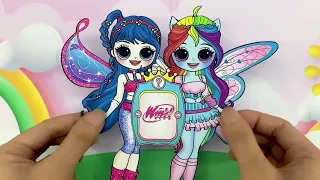 Winx Club: Who is the most beautiful?🥰 | DIYs Paper Dolls & Craft  #mlp #satisfyingvideo #winxclub