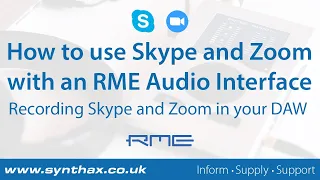 How to use Skype and Zoom with an RME Interface: Recording Skype and Zoom in your DAW