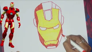 How to draw IRONMAN FACE with the help of laptop ?? #ironmanface