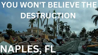 Must See! Destruction on Vanderbilt Beach in Naples Hurricane IAN - Tour on Gulf Shore Dr. Naples