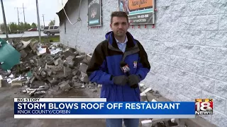 Storm Blows Roof Off Restaurant