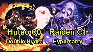 Hu tao C0 Double Hydeo & Raiden C1 Hypercarry Spiral Abyss 3.5 floor 12 genshin Impact