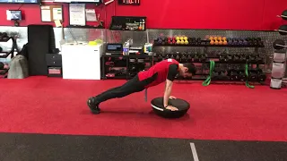 BOSU Ball: Plank Jacks