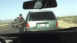 Illegal Aliens bailing out of van