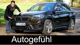 BMW X1 FULL REVIEW test driven all-new neu 2nd gen Sport Line 2017/2016 F48