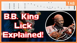 B.B. King Blues Guitar Lick 1 From I Believe To My Soul Live In Africa 1974 / Blues Guitar Lesson