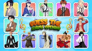 GUESS THE ANIME OPENING BY THE SONG 🎤🎵 (Hard - Super Easy) 🔥