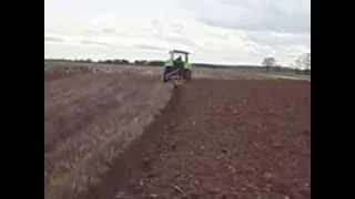 DEUTZ 100 + Eberhardt 3 furrow ploughing   oranje   orka   orba   Pflügen