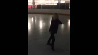Heather ice skating