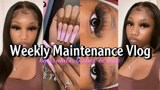 MAINTENANCE VLOG | Hair, Nails, Lashes & Wax | Mia Chanelle