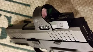 A Close up look at the new Sig Sauer Romeo1 Pro, reflex, red dot optic