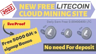 New Free Litecoin Mining site 2022| Free Cloud Mining site 2022| Earn Free crypto without investment