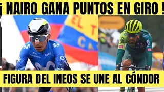 Nairo Quintana GANA PUNTOS EN EL GIRO DE ITALIA ¿ QUÉ PASÓ? / FIGURA DE INEOS SE UNE AL MOVISTAR