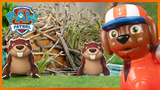 Big Truck Pups Save the Beavers | PAW Patrol | Toy Pretend Play Rescue for Kids