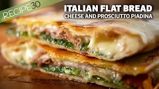 Eat Like an Italian with this Cheese and Ham Flat Bread
