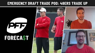 EMERGENCY Draft Trade pod: 49ers Trade UP, Dolphins turn Tunsil into gold! Eagles & Hurts? | PFF