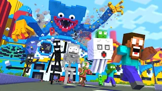 Monster School : POPPY PLAYTIME RIP WITHER GIANT HUGGY WUGGY APOCALYPSE - Minecraft Animation