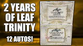 6 AUTOS FOR $150! |  2020 & 2021 Leaf Trinity Baseball Hobby Box Review