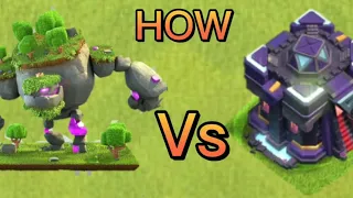 Mountain Golem Vs All Town hall Level 1-15 #clash of clan
