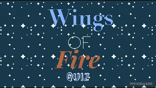 Wings of fire quiz | personality quiz