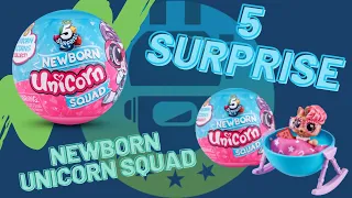 5 Surprise Newborn Unicorn Squad Unboxing Toy Review | The Upside Down Robot