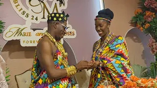 Moses Bliss & Beautiful wife Marie wiseborn traditional wedding in Ghana wow😲 Ghana- Niger won