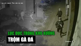 Kẻ gian "bụng to" bất thường sau khi lục lọi trong kho xưởng lúc rạng sáng