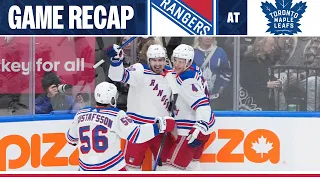 GAME RECAP: New York Rangers at Toronto Maple Leafs (12/19/23)