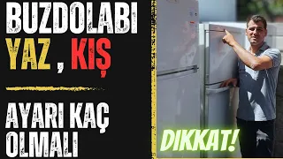 Buzdolabınızın yaz ve kış ayarı kaç olmalı? Açıklıyorum.