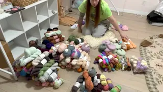 Stash Down 2023 Intro | Organizing my Yarn Stash | Knitting Goals for 2023