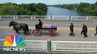 Watch: John Lewis’ Coffin Makes Final Selma Bridge Crossing | NBC News