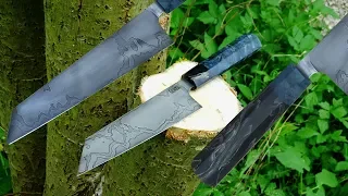 Knife making - Japanese style Damascus kitchen knife