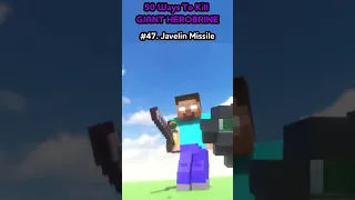 #47. Giant Herobrine vs Javelin Missile