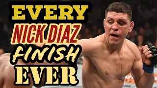 EVERY FINISH IN NICK DIAZ FIGHTS EVER l STRIKEFORCE UFC PRIDE,... @NateDiaz