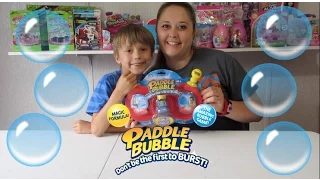 Paddle Bubble Challenge! Summer Fun with Bubbles!