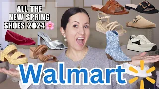 ALL THE WALMART SPRING SHOES 2024 | *NEW* Selling out FAST!!! GINORMOUS SHOE TRY ON HAUL!