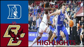 Duke vs  Boston College Full Game Highlights ACC Men’s Basketball 2022/23