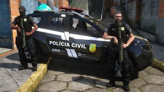 PRISÃO em FLAGRANTE POLÍCIA CIVIL / PCGO | GTA 5 POLICIAL