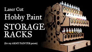 DIY Hobby Paint Storage Rack Solution for my Army Painter Paints