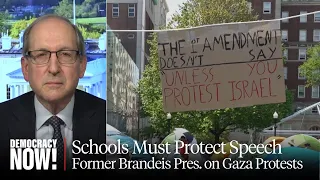 Former Brandeis President on Gaza Protests: Schools Must Protect Free Expression on Campus