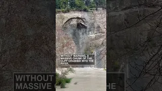 California cliff collapses, and then the video gets even wilder | #shorts #newvideo #subscribe