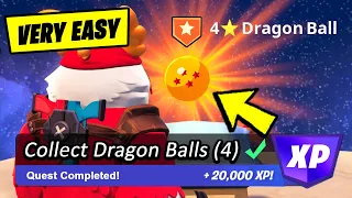 Collect Dragon Balls in Dragon Ball Adventure Island (ALL 4 LOCATIONS) - Fortnite Quest