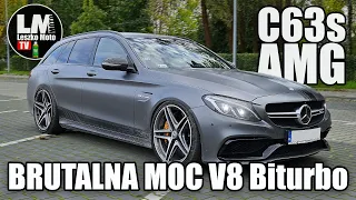 Mercedes C63s AMG V8 Biturbo !!! Samochód nie dla każdego kierowcy !!!