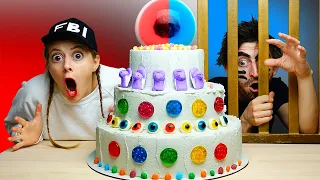 Mukbang Giant Eyeball Jelly Cake 왕눈알젤리케이크 먹방! Escaping from a Candy Jail | MUKACHU