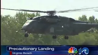 Military chopper moved after precautionary landing