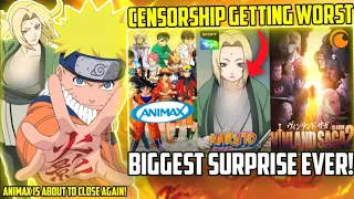 Naruto's Censorship Getting Worse on Sony Yay!😟 || Big Surprise on Crunchyroll || Animax's Problem