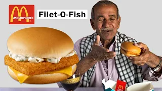 Tribal People Try McDonald's Filet O Fish First Time