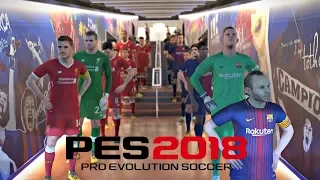 Pro Evolution Soccer 2018 Demo FC Barcelona vs Liverpool FC Full Match