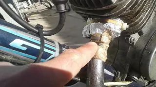 Exhaust repair  motorized bike . . . .  . bicycle